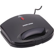 BLACK & DECKER 600W 2 Slice Sandwich Maker TS1000-B5