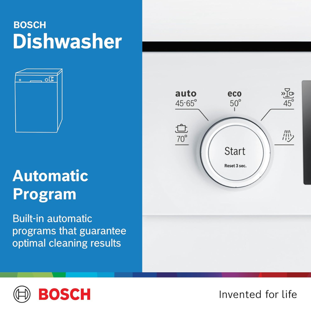 Bosch Series 4 Free Standing Dishwasher SMS50E92GC