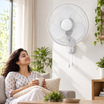 Load image into Gallery viewer, Havells FOWSBWHT16021 Standard 16-Inch Wall Fan – 50W Copper Motor, 3 Blades, 3 Speeds, Pull Cord Control, White - Teq Souq