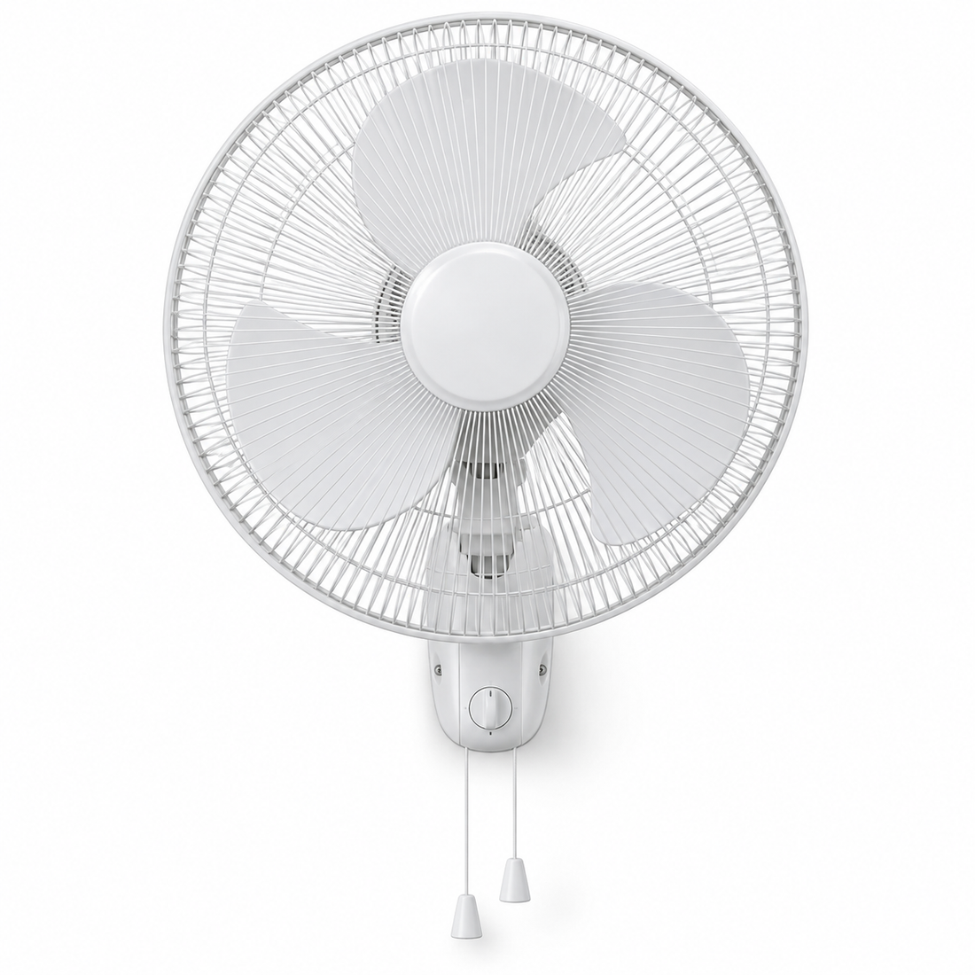 Havells FOWSBWHT16021 Standard 16-Inch Wall Fan – 50W Copper Motor, 3 Blades, 3 Speeds, Pull Cord Control, White - Teq Souq