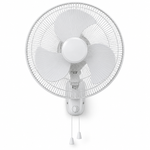 Load image into Gallery viewer, Havells FOWSBWHT16021 Standard 16-Inch Wall Fan – 50W Copper Motor, 3 Blades, 3 Speeds, Pull Cord Control, White - Teq Souq