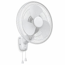 Havells FOWSBWHT16021 Standard 16-Inch Wall Fan – 50W Copper Motor, 3 Blades, 3 Speeds, Pull Cord Control, White - Teq Souq