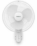Load image into Gallery viewer, Havells FOWSBWHT16121 Standard 16-Inch Wall Fan – 50W Copper Motor, Remote Control, 3 Blades, Oscillation, White - Teq Souq