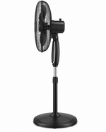 Load image into Gallery viewer, BLACK+DECKER FS1620-B5 16-Inch Pedestal Stand Fan – 60W, 5 Blades, 3 Speeds, 90° Oscillation, Adjustable Height, Black - Teq Souq