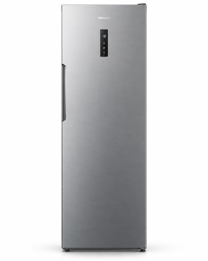 Hisense FV3N509NAI 509L Convertible Upright Freezer & Refrigerator – 380L Net, Total No Frost, Durable Inverter, Silver - Teq Souq