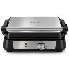 Hisense H181CG01 2000W Electric Contact Grill & Sandwich Maker – 180° Open Grill, Reversible Non-Stick Plates, Adjustable Temperature - Teq Souq