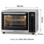 Load image into Gallery viewer, Hisense H32AOSL1S5 32L Digital Air Fryer Oven – 1700W, 8 Cooking Functions, 8 Preset Menus, LED Display, Silver - Teq Souq