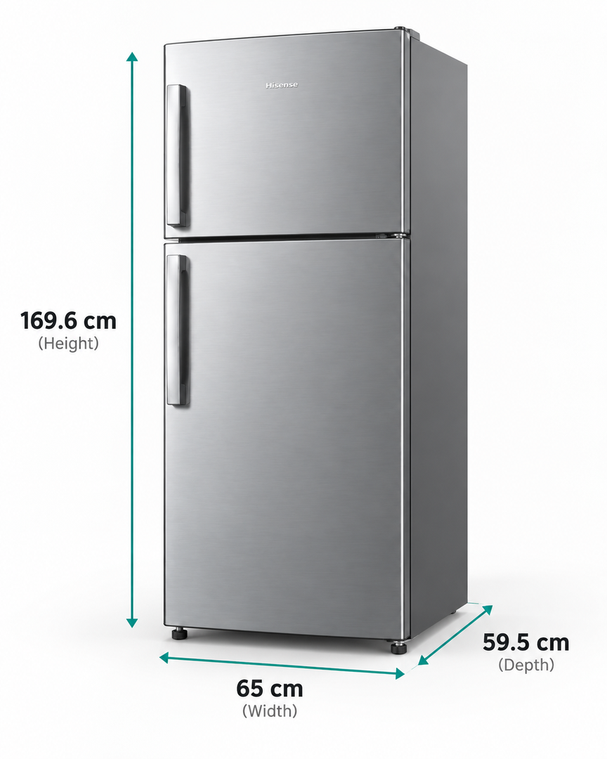 Hisense RT418N4ASU 418L Gross / 320L Net Top Mount Refrigerator – No Frost, Multi Air Flow, Silver