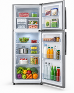 Load image into Gallery viewer, Hisense RT418N4ASU 418L Gross / 320L Net Top Mount Refrigerator – No Frost, Multi Air Flow, Silver