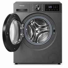 Hisense WFPV8012EMT 8KG Front Load Washing Machine, 1200 RPM, Quick Wash, Allergy Steam Care, Titanium Grey