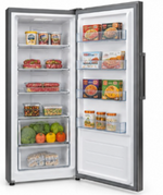 Load image into Gallery viewer, Midea HS-772FWE(SR) 772L Convertible Upright Freezer &amp; Refrigerator – Frost Free, Quick Freeze, LED Display, Stainless Steel Silver - Teq Souq