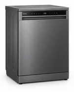 Load image into Gallery viewer, Hisense HS622E90G 13 Place Settings Freestanding Dishwasher – 8 Wash Programs, Digital Display, Half Load, Child Lock, Titanium Grey - Teq Souq