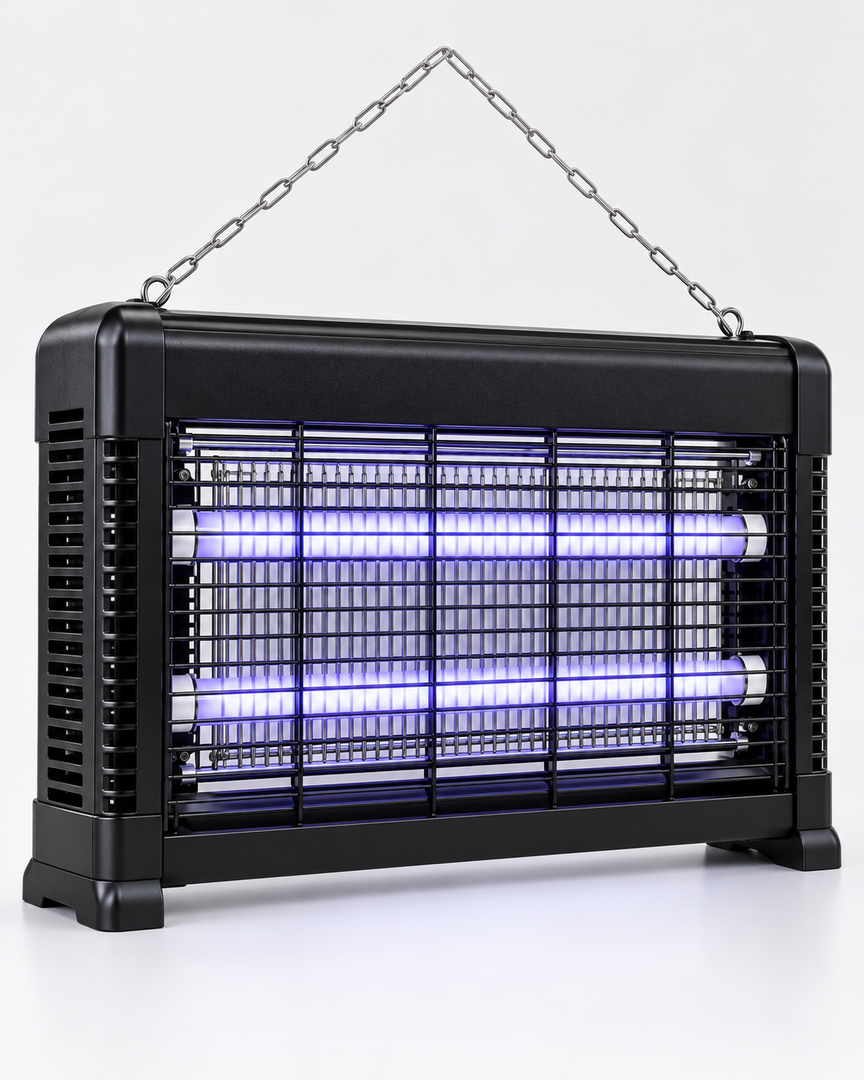 KHIND IK3510 32W Electric Insect Killer – Dual 10W UV Tubes, 60m² Coverage, Hanging & Freestanding, Bug Zapper