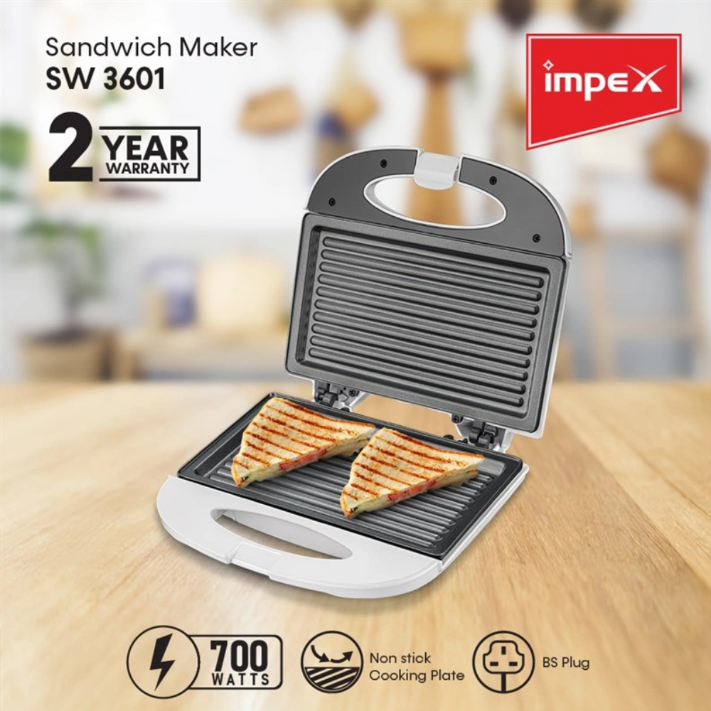 Impex 700W Sandwich Maker SW3601