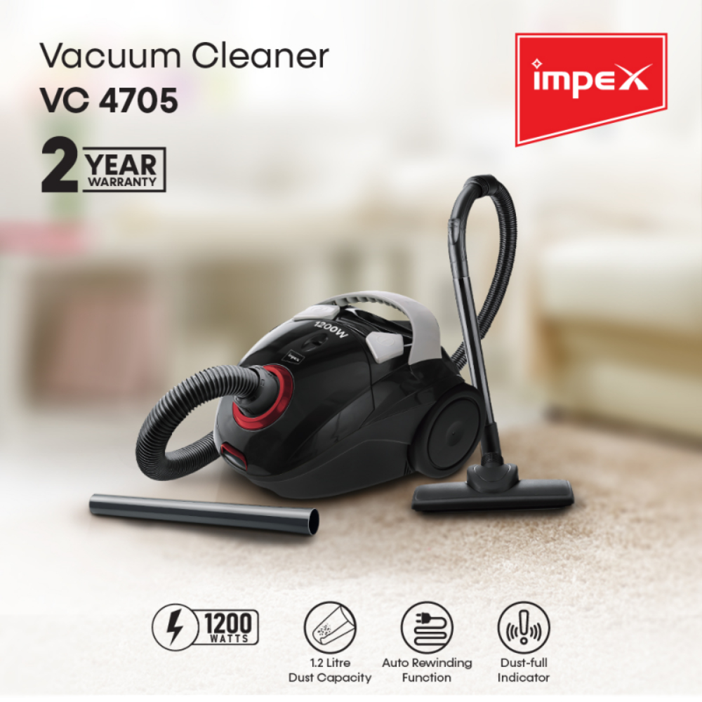 Impex 1200W 1.2L Vaccum Cleaner VC4705
