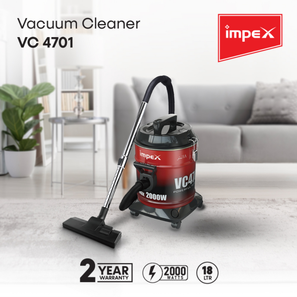Impex 2000W 18L Vacuum Cleaner VC4701