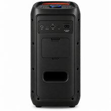 JVC XS-N4213PB Portable Bluetooth Party Speaker, Dual 6.5 Inch, 60W, 1200W PMPO, RGB LED Lights, Karaoke, Black