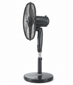 Load image into Gallery viewer, KHIND SF1663G 16-Inch Convertible Stand Fan, 5 Blades, 3 Speeds, 50W, Adjustable Height, Black