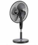 Load image into Gallery viewer, KHIND SF1663G 16-Inch Convertible Stand Fan, 5 Blades, 3 Speeds, 50W, Adjustable Height, Black