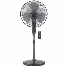 KHIND SF16J15R 16-Inch Pedestal Stand Fan with Remote Control, 3 Speeds, 50W, Dark Grey & Winter Grey
