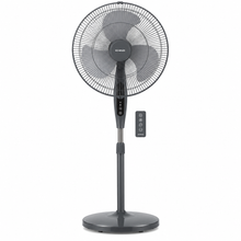 KHIND SF16J15R 16-Inch Pedestal Stand Fan with Remote Control, 3 Speeds, 50W, Dark Grey & Winter Grey