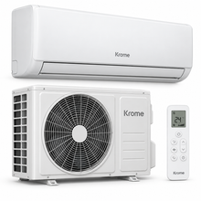 Krome KR-AR24MT3 2 Ton Split Air Conditioner – 24,000 BTU, Rotary Compressor, Turbo Cooling, R410A, White
