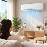 Load image into Gallery viewer, Krome KR-AR24MT3 2 Ton Split Air Conditioner – 24,000 BTU, Rotary Compressor, Turbo Cooling, R410A, White