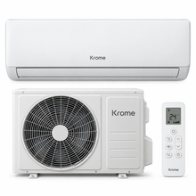 Krome KR-AR24MT3 2 Ton Split Air Conditioner – 24,000 BTU, Rotary Compressor, Turbo Cooling, R410A, White