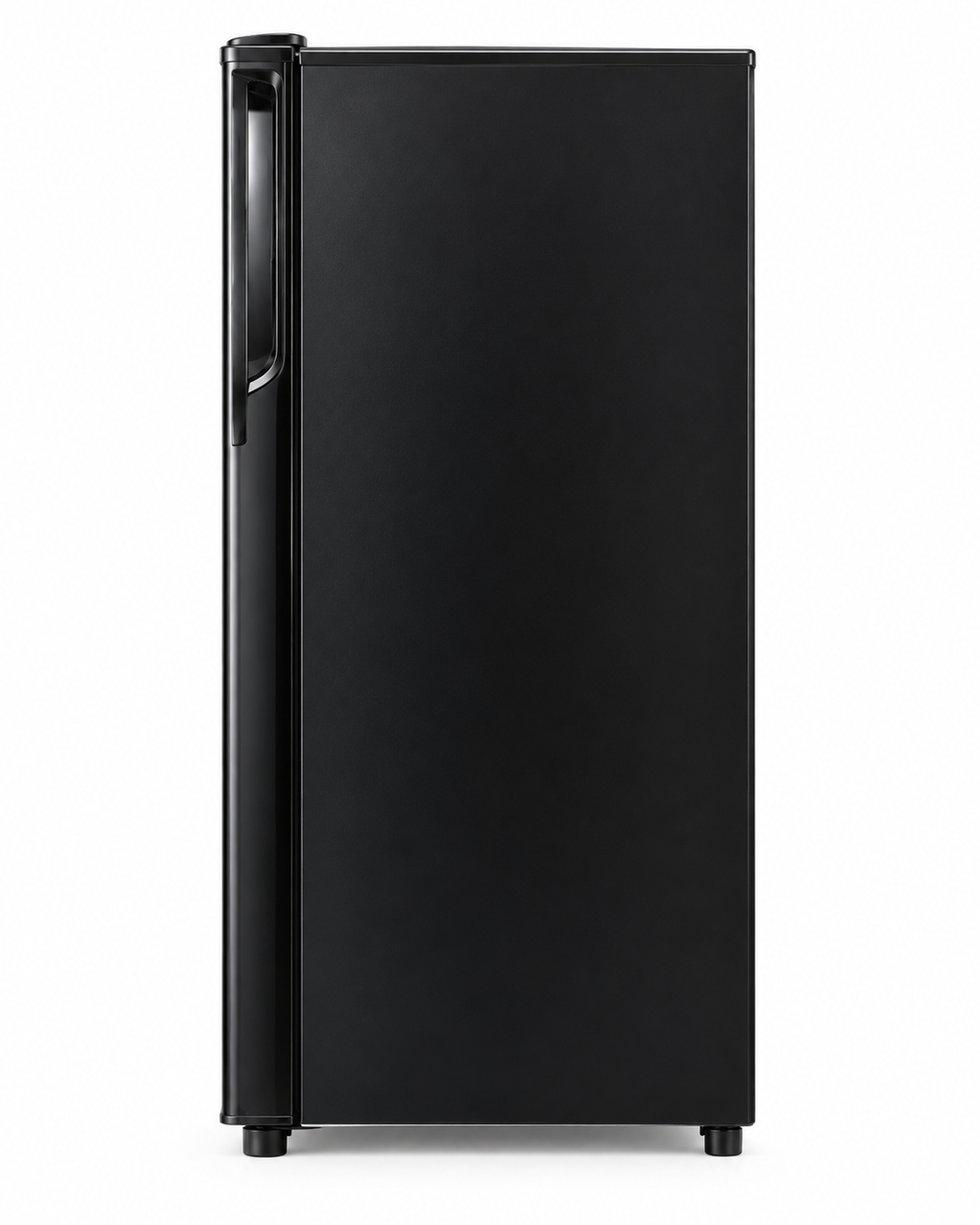 Krome KR-RF141GG 141L Gross Single Door Refrigerator – 90L Net, Direct Cool, Floral Glass Door, Compact Design, Black