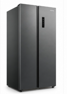 Krome KR-SBS601SH 600L Gross Side-by-Side Refrigerator – 442L Net, No Frost, Multi Air Flow, LED Display, Dark Inox