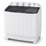 Load image into Gallery viewer, Krome KR-WSA120K 12KG Semi-Automatic Twin Tub Washing Machine – Top Load, Separate Spin Dryer, Mechanical Controls, White