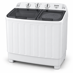 Load image into Gallery viewer, Krome KR-WSA120K 12KG Semi-Automatic Twin Tub Washing Machine – Top Load, Separate Spin Dryer, Mechanical Controls, White