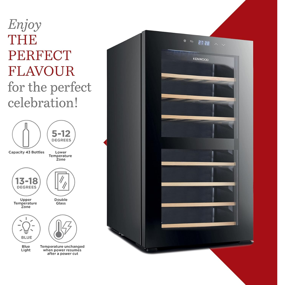 Kenwood 43L Single Door Beverage Cooler BCW43.000BK
