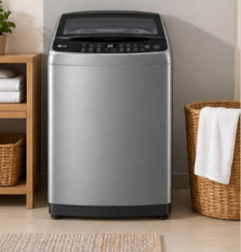 LG T9586NDKV Fully Automatic Top Load Washing Machine, Smart Inverter, TurboDrum, Smart Diagnosis, Silver
