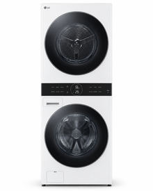 LG W4W8BVPKWHM WashTower 12KG Washer / 10KG Dryer, 1400 RPM, AI DD, Dual Inverter Heat Pump, Wi-Fi, White