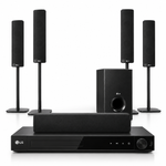 Load image into Gallery viewer, LG LHD457B 330W 5.1 Channel Home Theater System – DVD Player, Bluetooth, Tall Speakers, Front-Firing Subwoofer, Black