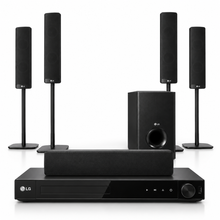 LG LHD457B 330W 5.1 Channel Home Theater System – DVD Player, Bluetooth, Tall Speakers, Front-Firing Subwoofer, Black