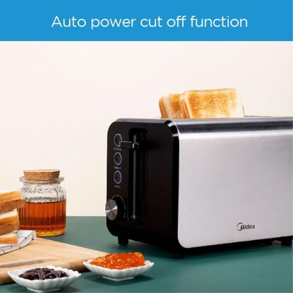 Midea 950W 2 Slice Toaster MTRW2L20W