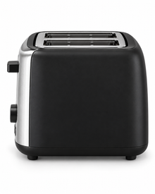 Midea MTRW2L20W 2-Slice Bread Toaster – 950W, 7 Browning Levels, Reheat, Defrost & Cancel Functions, Black/Silver