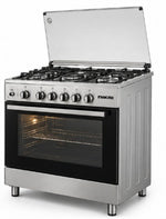 Load image into Gallery viewer, Nikai U906CQ 90x60cm Freestanding Gas Cooking Range, 5 Burners, Gas Oven, Convection Fan, Stainless Steel