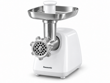 Panasonic MK-GX1711 1700W Electric Meat Grinder – 3 Cutting Plates, Japanese-Made Blade, Kubbe & Sausage Attachments, White