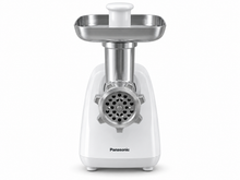 Panasonic MK-GX1711 1700W Electric Meat Grinder – 3 Cutting Plates, Japanese-Made Blade, Kubbe & Sausage Attachments, White