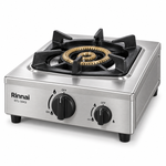 Load image into Gallery viewer, Rinnai RTL35KS Heavy Duty Single Burner Gas Stove – 6.7kW, Cast Iron Burner, Stainless Steel, Silver
