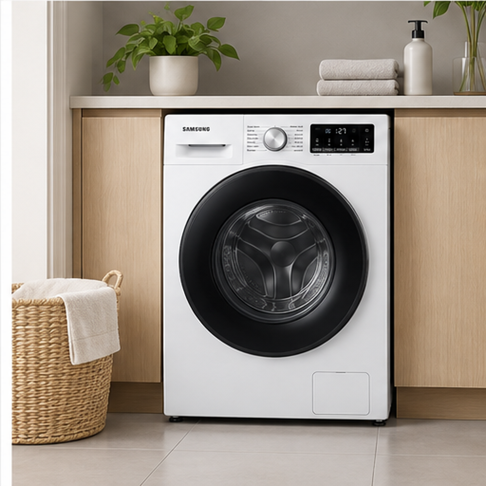 Samsung WW70FG3M05AW 7KG Front Load Washing Machine, 1400 RPM, Digital Inverter, Hygiene Steam, White