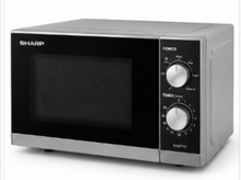 Sharp R20MT(S) 20L Digital Solo Microwave Oven – 800W, 11 Power Levels, 6 Auto Cook Menus, Mirror Finish, Silver