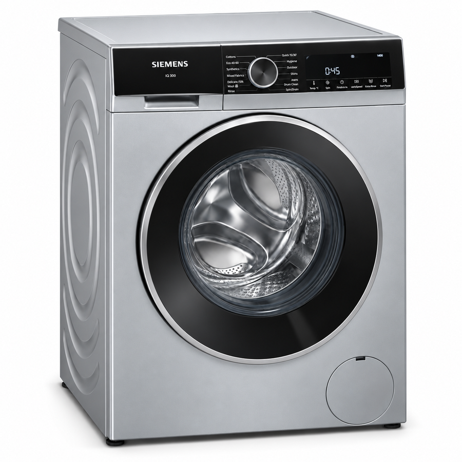 Siemens WM14U280GC iQ300 8KG Front Load Washing Machine, 1400 RPM, iQdrive, varioSpeed, White