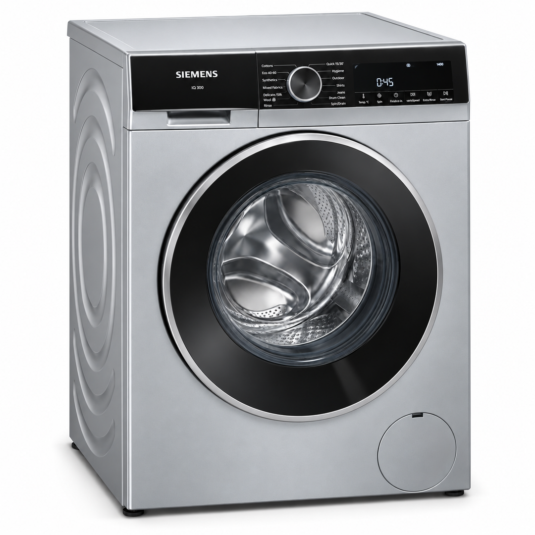 Siemens WM14U280GC iQ300 8KG Front Load Washing Machine, 1400 RPM, iQdrive, varioSpeed, White