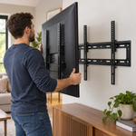 Load image into Gallery viewer, Skill Tech PM63FW Fixed TV Wall Mount for 32–86 Inch TVs – 60KG Capacity, VESA 600×500mm, Slim Profile, Black