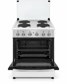 Super General SGC6041 60x60cm Freestanding Electric Cooking Range, 4 Hot Plates, Electric Oven, White