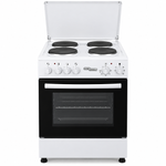 Load image into Gallery viewer, Super General SGC5041BS 50x50cm Freestanding Electric Cooking Range, 4 Hot Plates, Electric Oven &amp; Grill, White